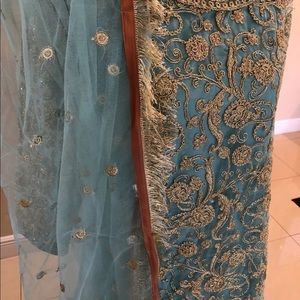 Maria B replica w/ gharara pants . New